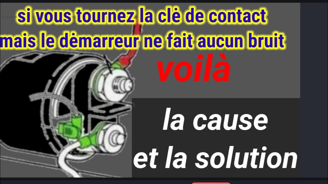 Dmarreur Claque Mais Ne Tourne Pas