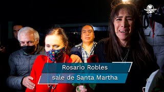 Rosario Robles deja Santa Martha 3 años después de estar en prisión