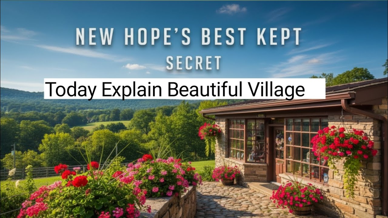 Most Beautiful Small Town in Pennsylvania 🇺🇸 | Relaxing Walk in New Hope