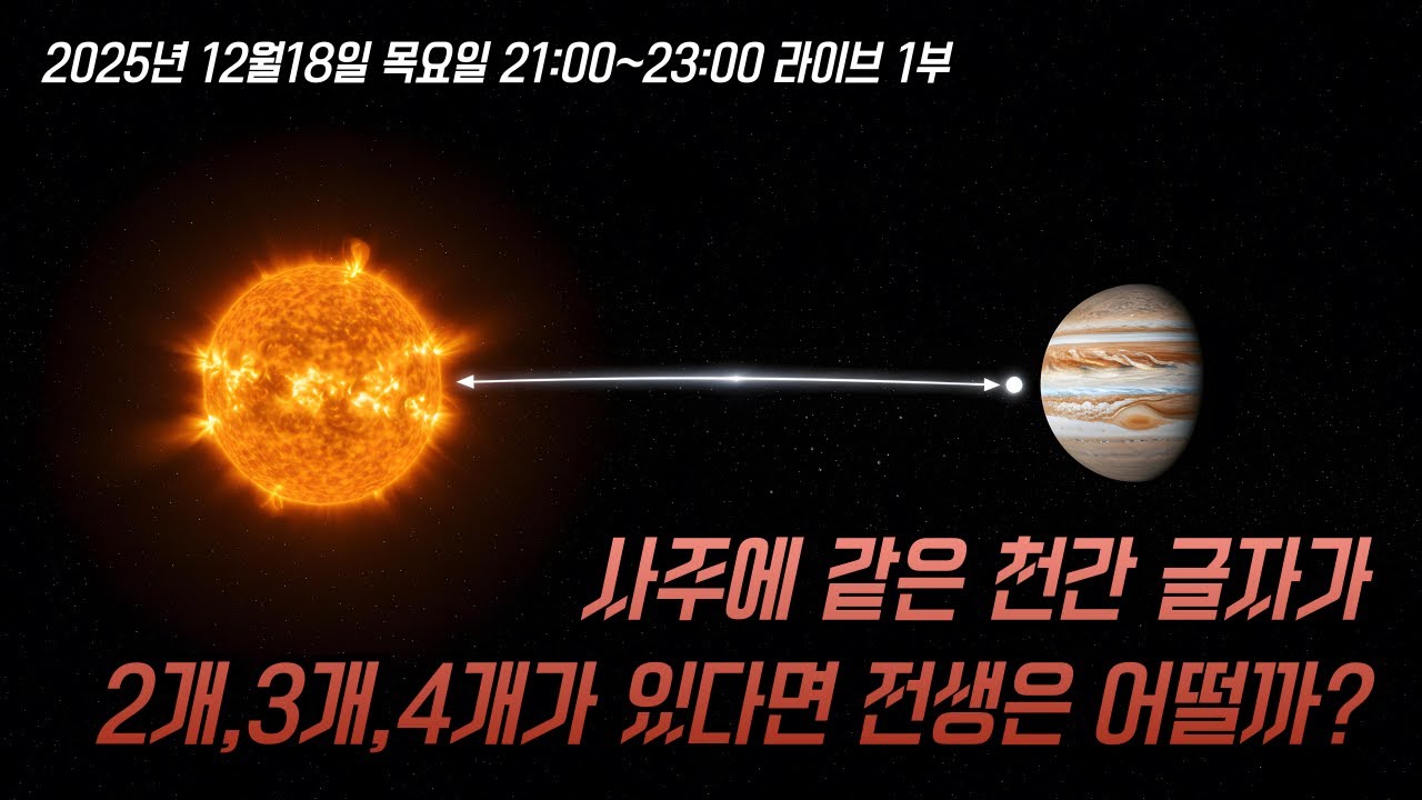 사주에 같은 천간 글자가 2개,3개,4개가 있다면 전생은 어떨까