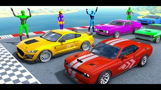 Gt car stunt game | superhero car race | car crash compilation | mega ramps gt race screenshot 5