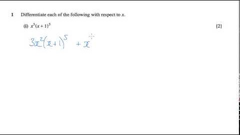 C3 2007 June q1i - A2 Maths - Product Rule/Quotient Rule