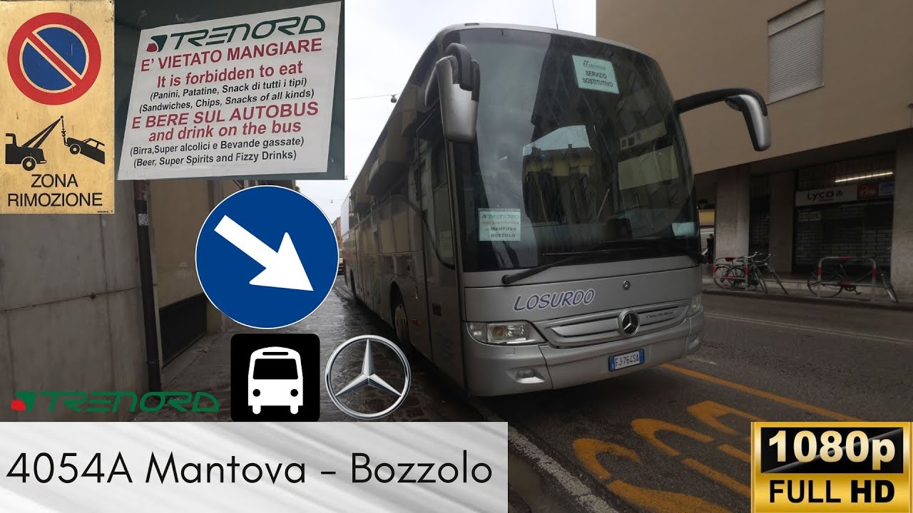 🚍 Autobus 4054A da MANTOVA a BOZZOLO sotto l'acqua 🌧️