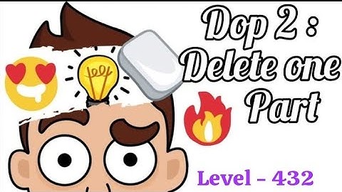Dop 2 Gameplay Level 432 delete one part solution and answer subscribe and support😭😭