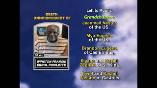 Winston Francis Errol Powlette  ~ Long Obituary