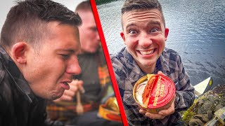 🤢 STINKEFISCH ESSEN 🤢 SURSTRÖMMING - kann man das wirklich essen ohne zu kotzen? | Niklas on Fire