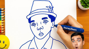 How to Draw a Boy with Hat – Easy & Creative Art Drawing | Step by Step Tutorial | Journey2Learn