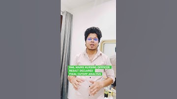 RMLMAINS RESULT DECLARED CUTOFF ANALYSIS #shorts #youtubeshorts #viralshorts #nurseladderprep #viral