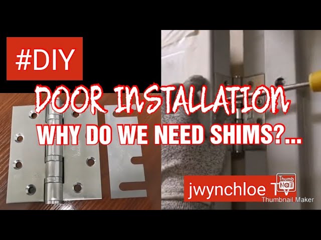 How to Install Door Hinge Shims 