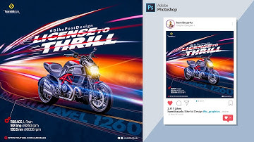 Bike Ad Design | Vehicle Design | Poster Design | Photoshop Tutorial | Photoshop