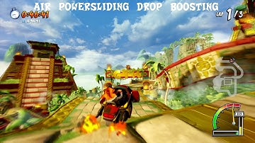 Air Powerslide Drop Boosting in CTR Nitro Fueled!
