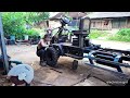 Reusing old Yanmar engine and parts to build new truck part 11 installing hydraulic system