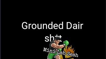 Grounded Dair & the Derrière Combo - Little Mac Advanced Technique - SSBU
