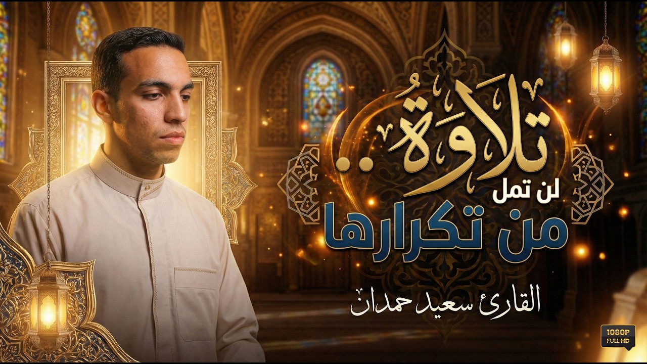 أرح قلبك وسمعك:  تلاوة هادئة صُممت لتريح الأعصاب، وتجلب السكينة والطمأنينة للقلوب