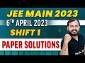 JEE MAIN 2023 Paper Discussion & Attempt 2🔥 | 6th April Shift 1