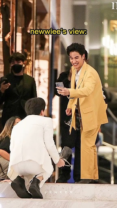 OMG 😂 TayNew so cute 😚 #taynew #tawan_v #newwiee #taynewmoment #polca #thaibl