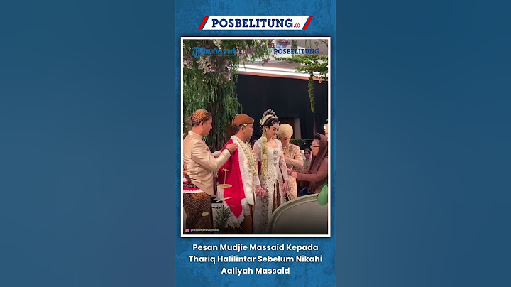 Pesan Mudjie Massaid Kepada Thariq Halilintar Sebelum Nikahi Aaliyah Massaid