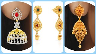 Malabar D 22Ct D Earrings Latest D Earrings Collection By Malabar D And Diamonds