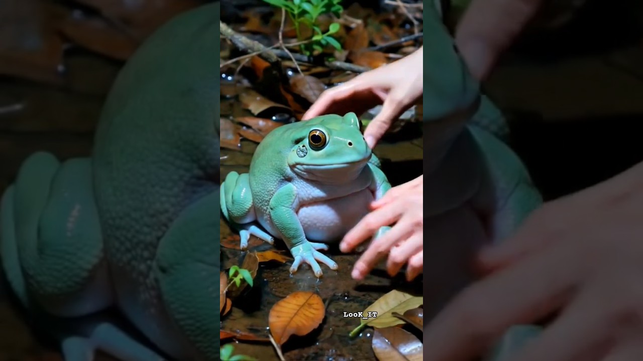 Unbelievable Catching Funny Very Big Green Frog ! 🐸🤭 | 