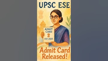 UPSC ESE 2025 Admit Card Released 🔔 | Download Now! #shorts #upsc