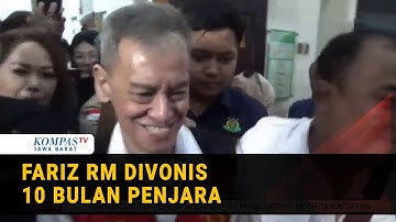 Empat Kali Terjerat Narkoba, Fariz RM Divonis 10 Bulan Penjara