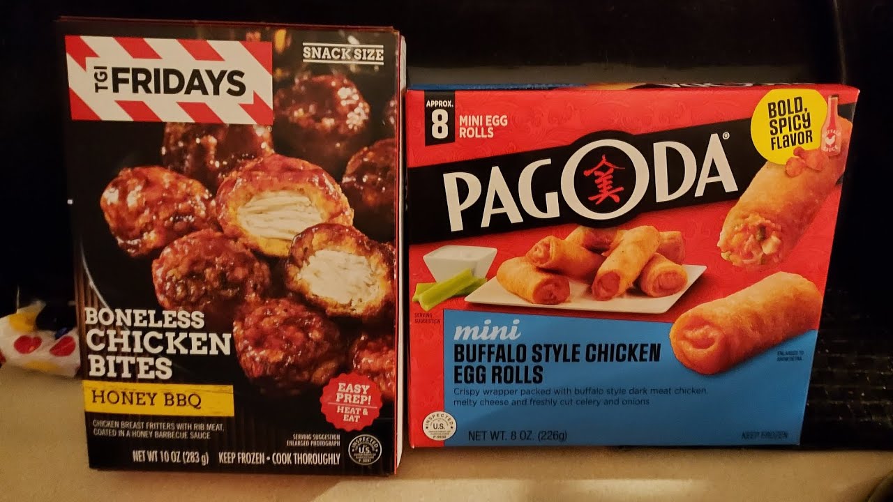 HOWDY FOOD REVIEWS PAGODA Mini Buffalo Style Chicken Egg RollsTGI