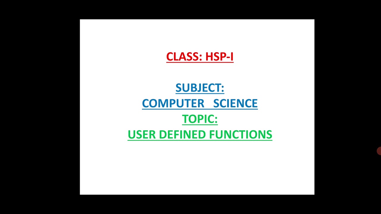 user Defined Functions in C++ - YouTube