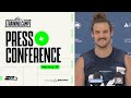 Colby Parkinson Press Conference At Training Camp Practice #9- August 7