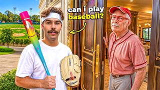 Asking Strangers to Play Baseball in THEIR Backyard