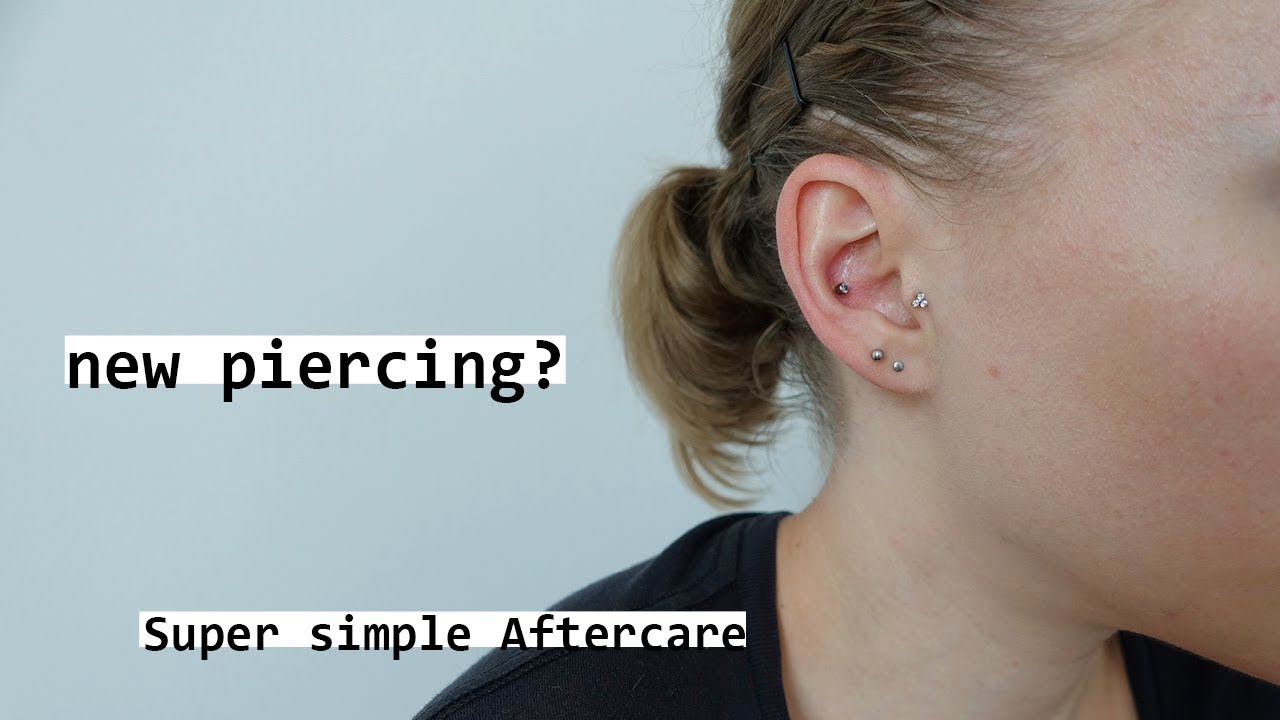 Super Simple Piercing Aftercare - YouTube