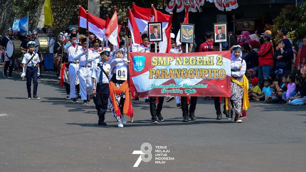 Karnaval Kerakyatan HUT RI Ke 78 | SMP Negeri 2 Paranggupito