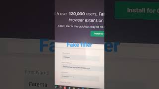 How To Submit Fake Data In Any Input Fields Chrome Extension #fakefiller