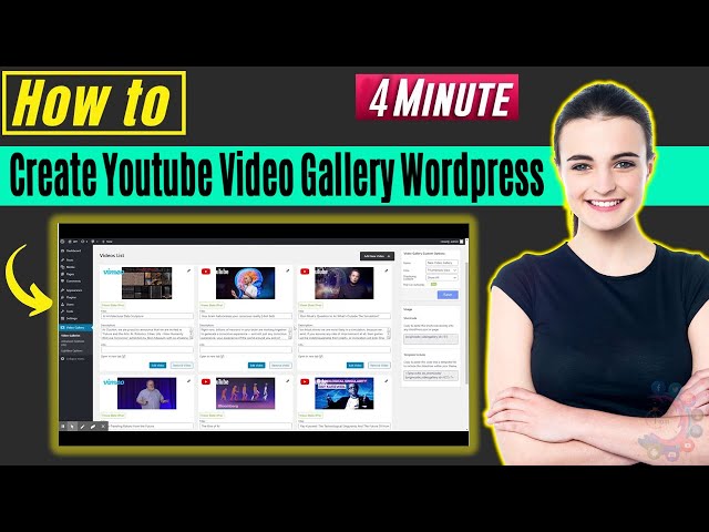 How to Create Youtube Video Gallery Wordpress 2024 class=