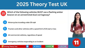 Driving Theory Test UK 2025 | Questions | Road Users Requiring Extra Care Highway Code Rules 204-225