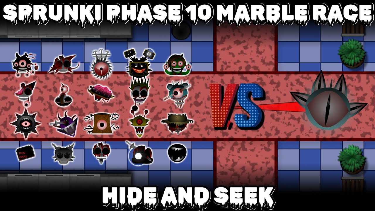 Incredibox Sprunki Phase 10 Vs. Seeker - Hide and Seek Marble Race In Aldogoo