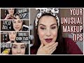 FULL FACE OF YOUR STRANGE (and awesome!) MAKEUP TIPS