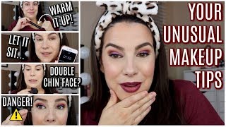 FULL FACE OF YOUR STRANGE (and awesome!) MAKEUP TIPS