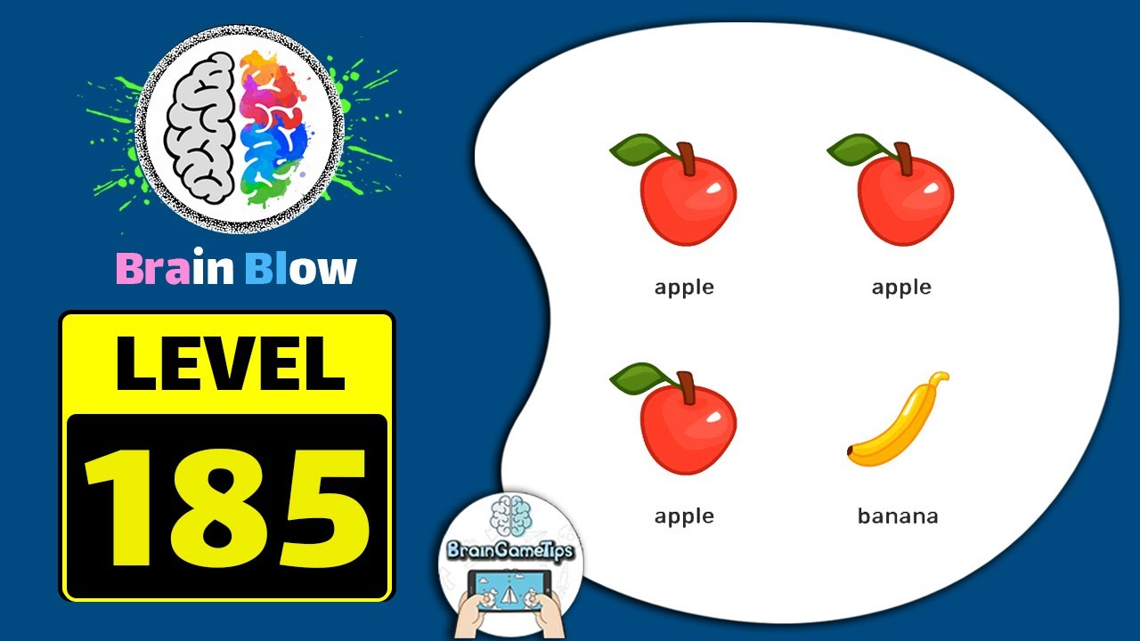 Brain Blow: Genius IQ Test - Level 185 Pick 4 Apples Answer