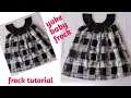 Yoke baby frock cutting and stitching / 6 month baby frock design for girl