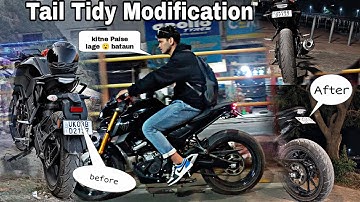 Mt15 tail tidy Modification || Tail Tidy And Number Plate|| Mt15 v2 Tail Tidy Installation ✅