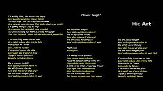 Terjemahan Lirik  \ Janji Heroes Tonight \ INDONESIA 10 menit