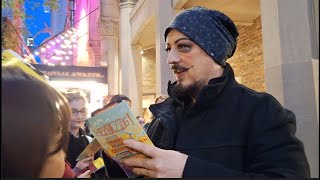 Boy George at the Moulin Rouge stage door, April 21st 2024