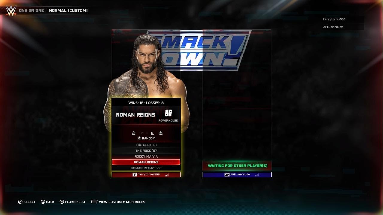 WWE 2K25 The Bigman Harry Torres vs Luke Wolf