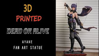 Ayane Dead or Alive 3d Printed Fan Art Statue