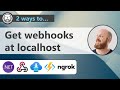 Get webhooks at localhost