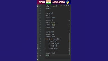 Draw Indian Flag using Python Turtle #shorts #python #pythonturtle #india #indianflag  #pythonshorts