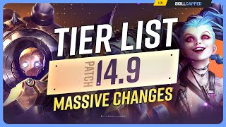 NEW TIER LIST for PATCH 14.9 - MASSIVE CHANGES! by Skill Capped Challenger LoL Guides 188,271 views 9 days ago 18 minutes