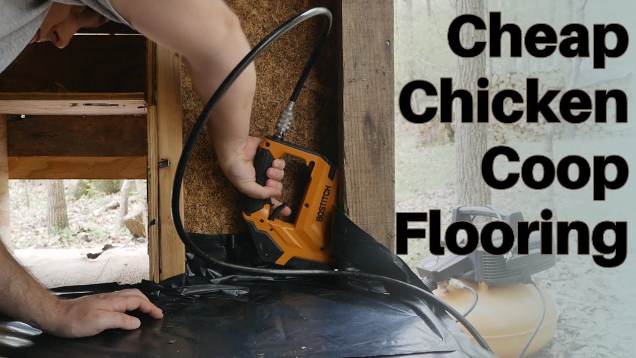 Cheap Chicken Coop Flooring using what we have for our CHICKENS