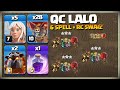 How to use qc lalo th14  th14 queen walk lavaloon  best th14 attack strategy clash of clans coc