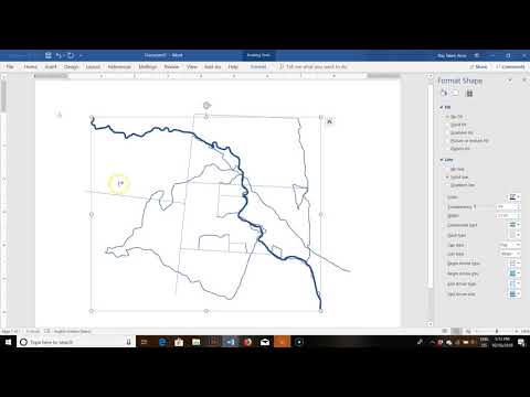 Creating a map of Treaty Land in Word Tutorial